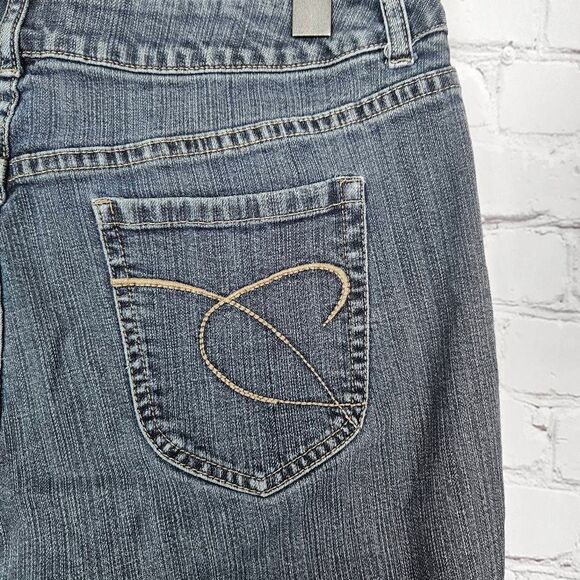 CHICO'S Platinum Denim Ultimate Fit Medium Wash Straight Leg Jeans Size: 3 Short - Picture 5 of 6